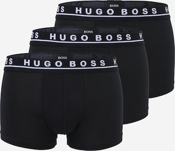 Boxers BOSS Orange en noir : devant