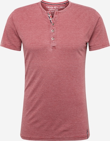 Key Largo Shirt 'Dieter' in Rood: voorkant