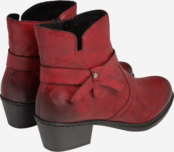 Bottines Rieker en rouge