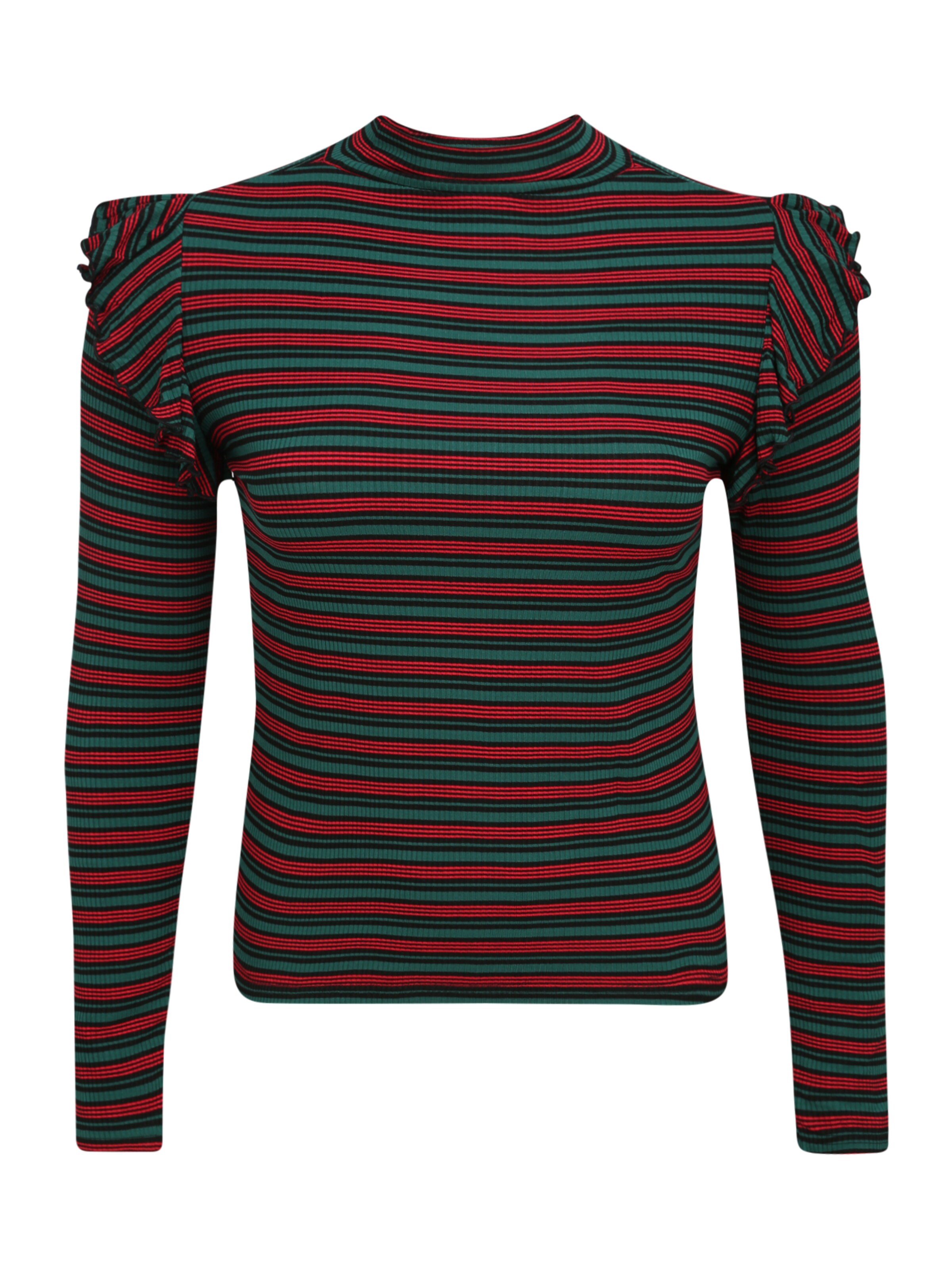 Frauen Shirts & Tops Urban Classics Shirt in Grün, Rot - XM83498