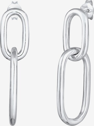 Boucles d'oreilles 'Geo' ELLI en argent : devant