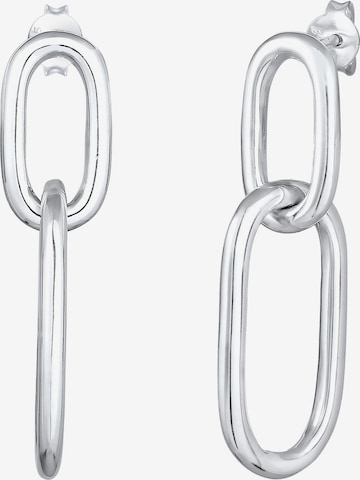 Boucles d'oreilles 'Geo' ELLI en argent : devant