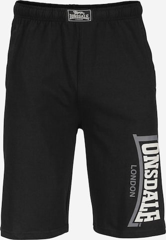 LONSDALE Regular Pants 'Jam' in Black: front