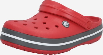 Crocs Mules 'Crocband' in Red: front