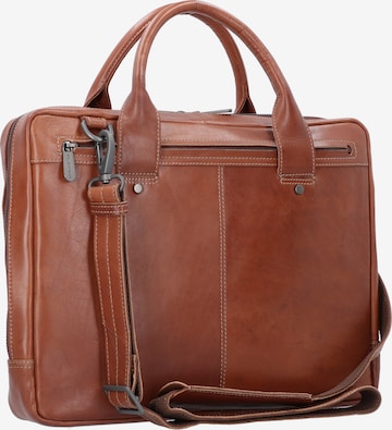 Plevier Document Bag in Brown