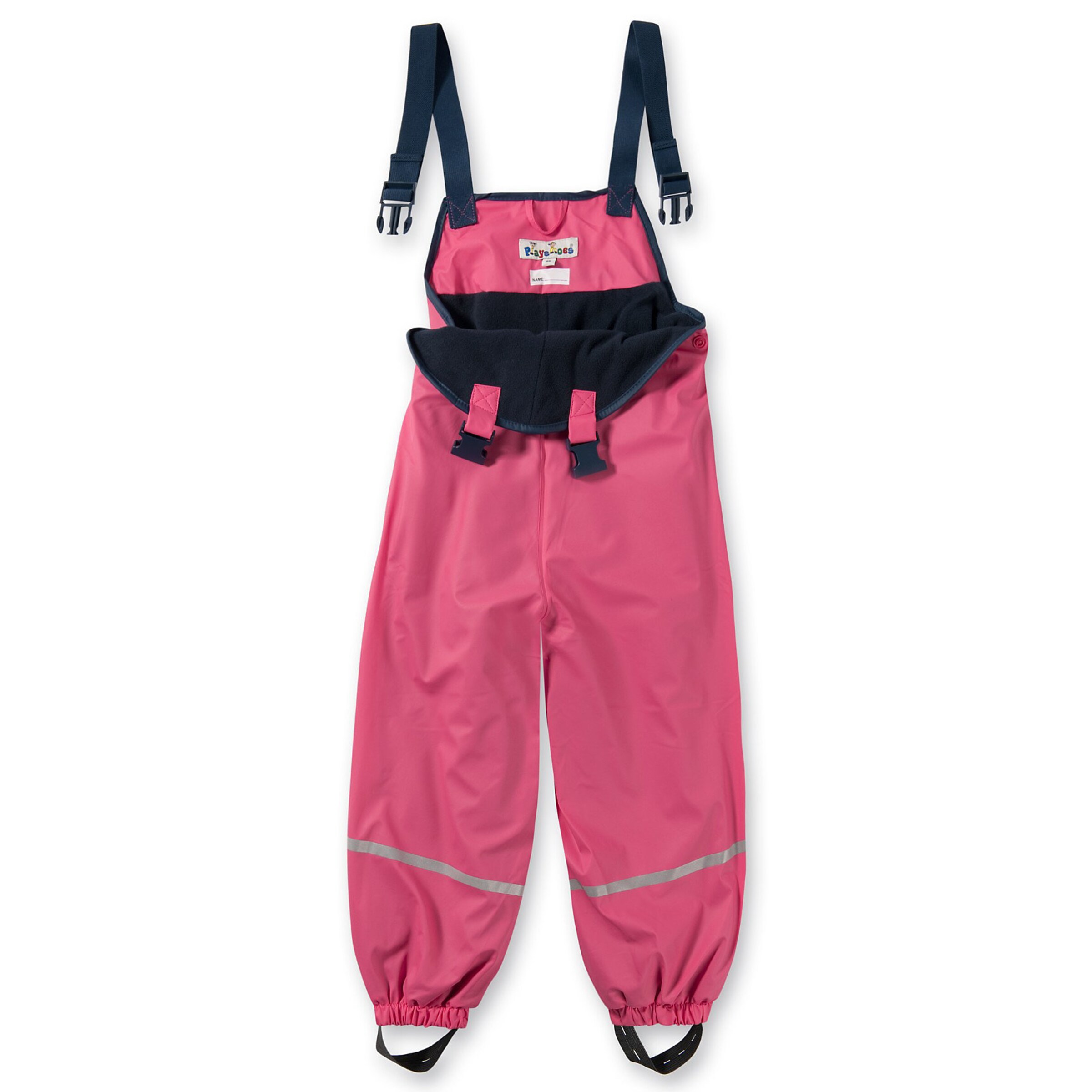 PLAYSHOESTapered Hlače s tregerima - roza boja