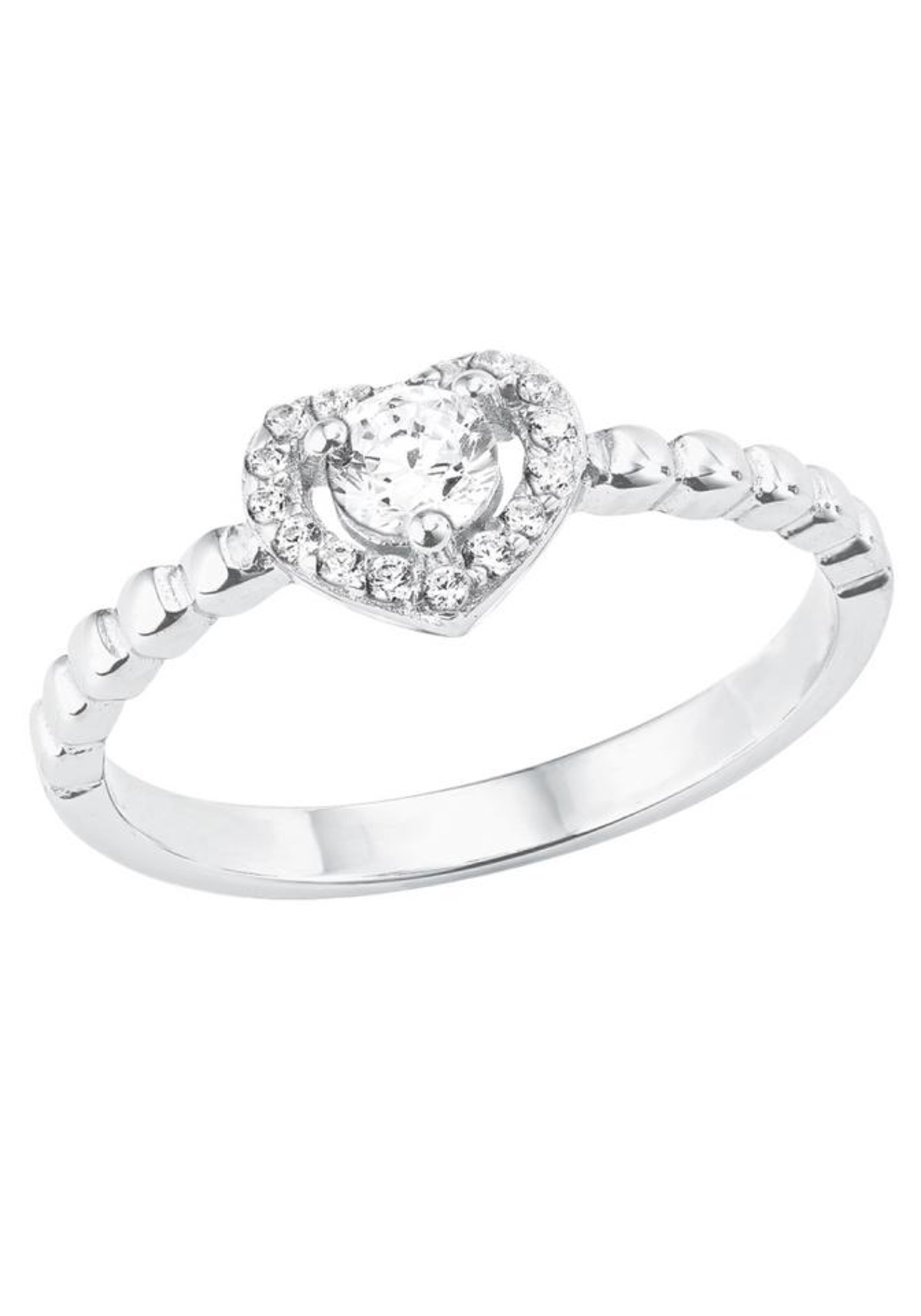 AMOR Ring 'Herz' in Silver: front