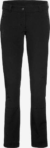 Maier Sports Slim fit Outdoor Pants 'Helga' in Black: front