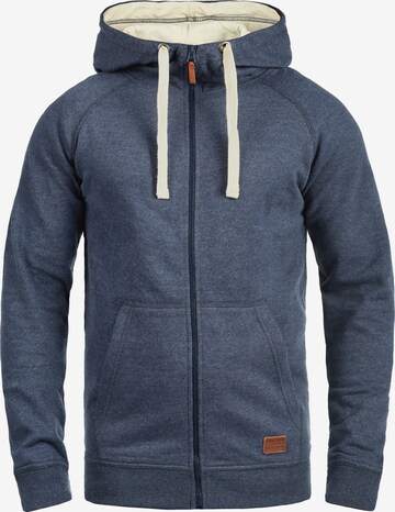 BLEND Zip-Up Hoodie 'Speedy' in Blue: front