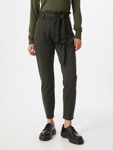 Coupe slim Pantalon à pince 'VMEVA' VERO MODA en vert : devant