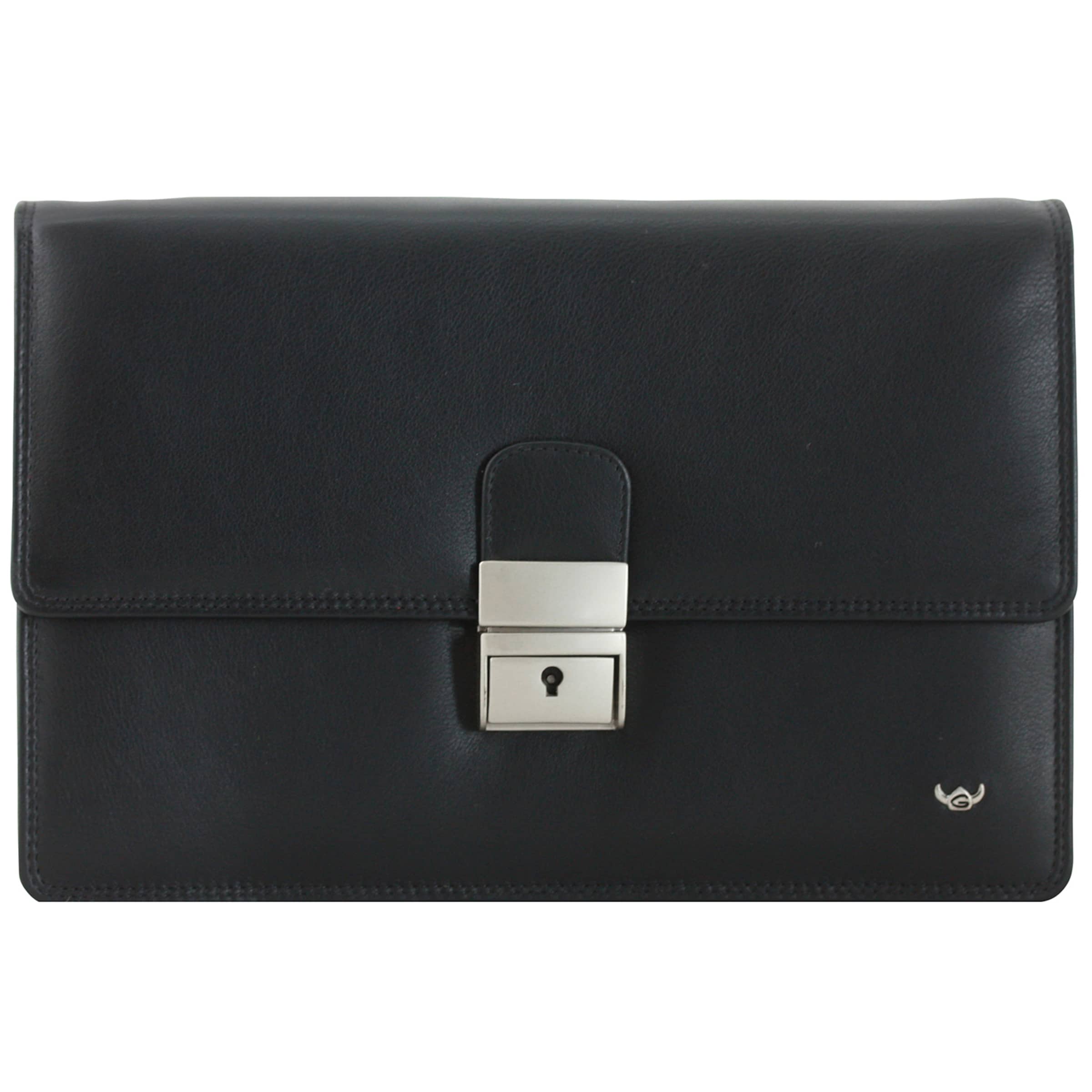 GOLDEN HEAD Laptop bag 'Polo' in Black: front