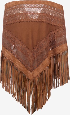 Maze Traditional Shawl 'Mare' in Brown: front