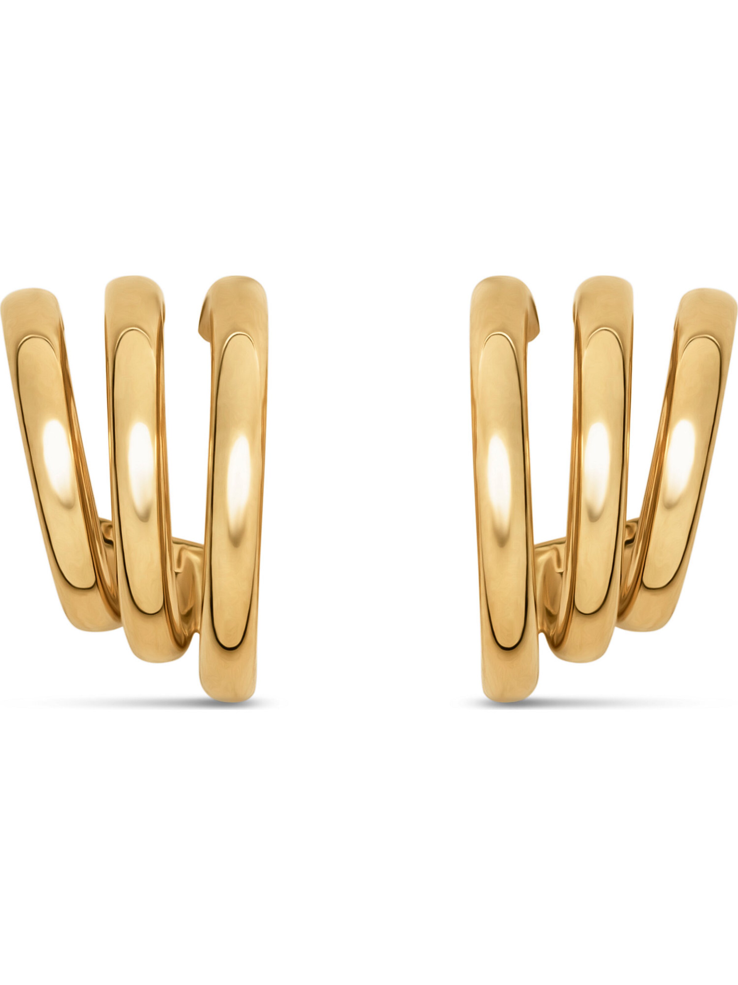 CHRIST Earrings in Gold: front