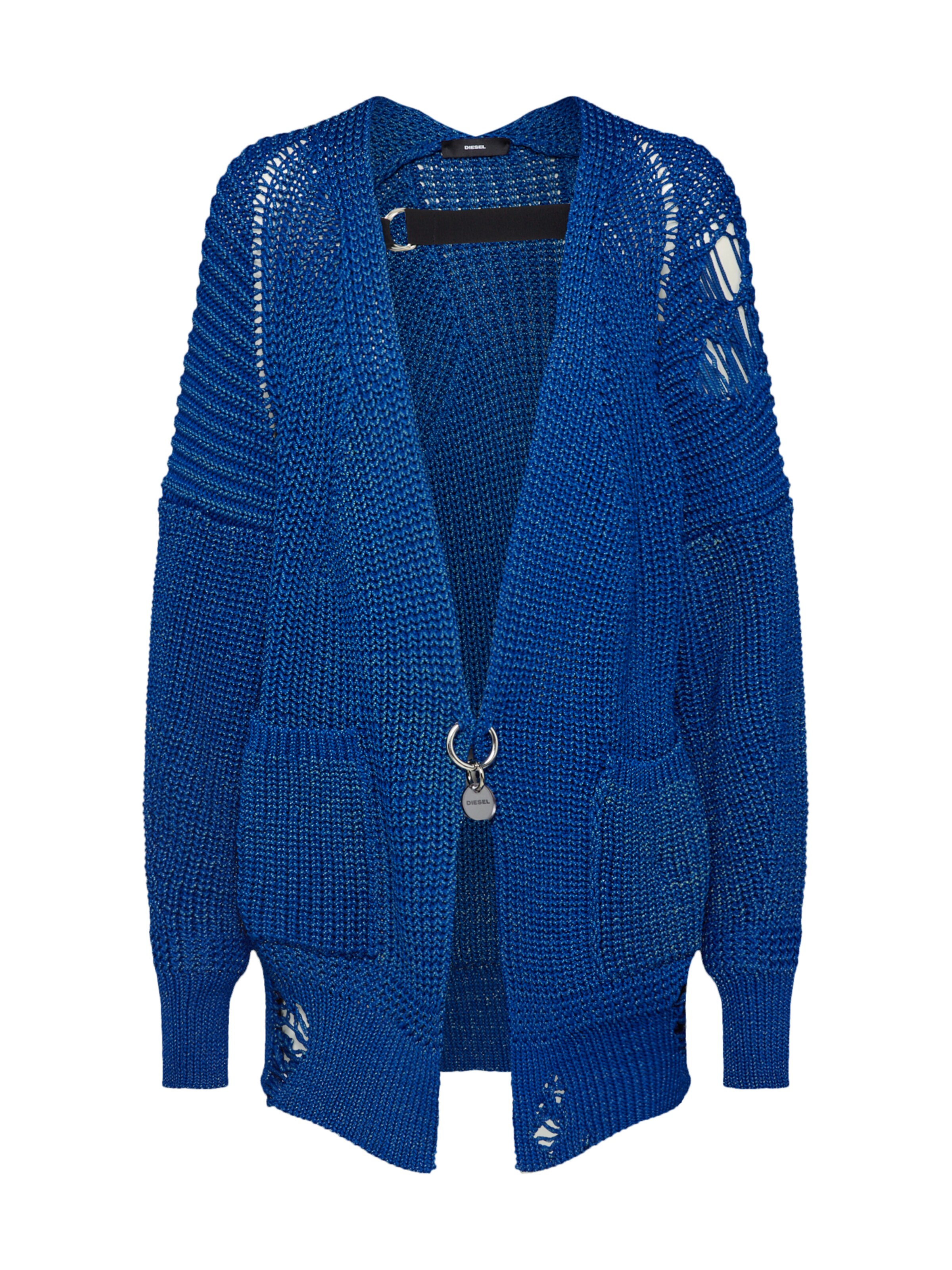 DIESEL - Gebreid vest 'M-CRI' in de kleur Blauw