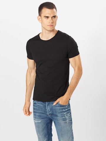 AMERICAN VINTAGE - Ajuste regular Camiseta 'DECATUR' en negro: frente