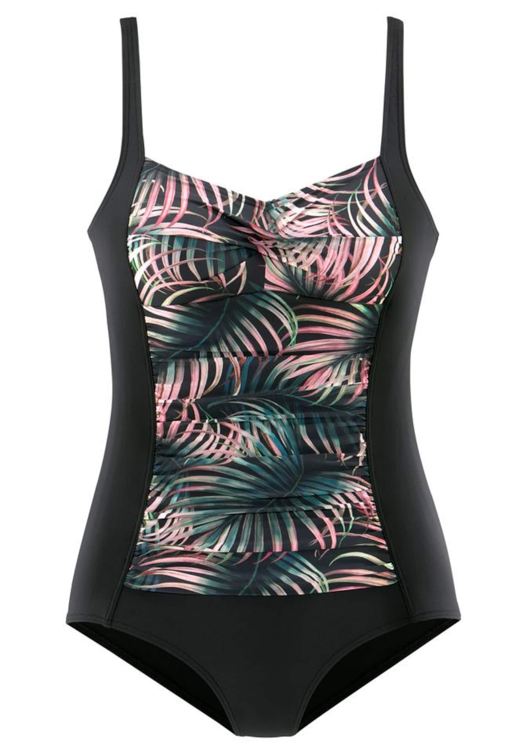 LASCANA T-shirt сутиен Бански костюм в пъстро: отпред