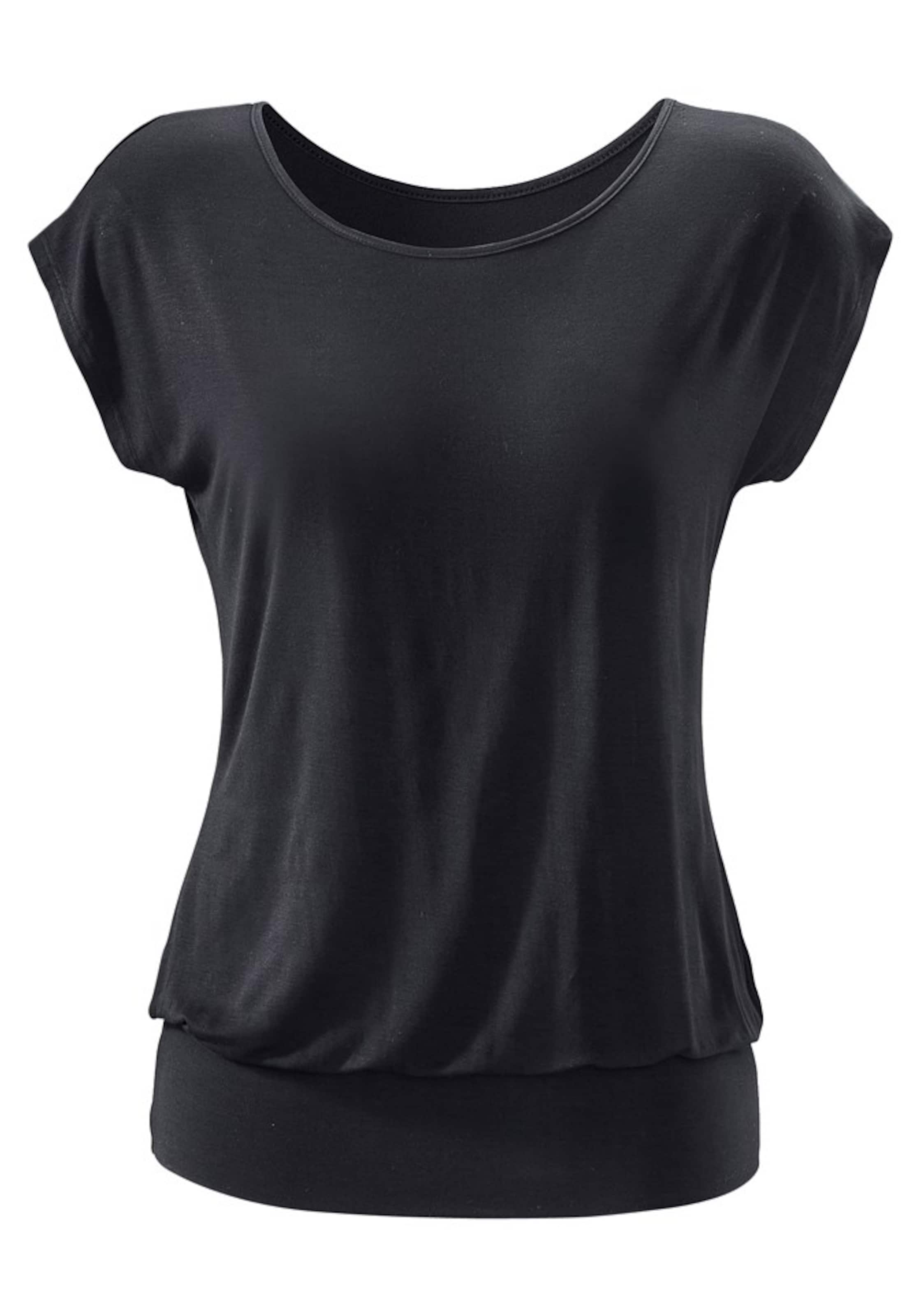 LASCANA Shirt in Schwarz: Vorderseite