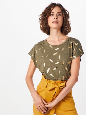 ONLY Shirt 'FEATHER' in Groen: voorkant