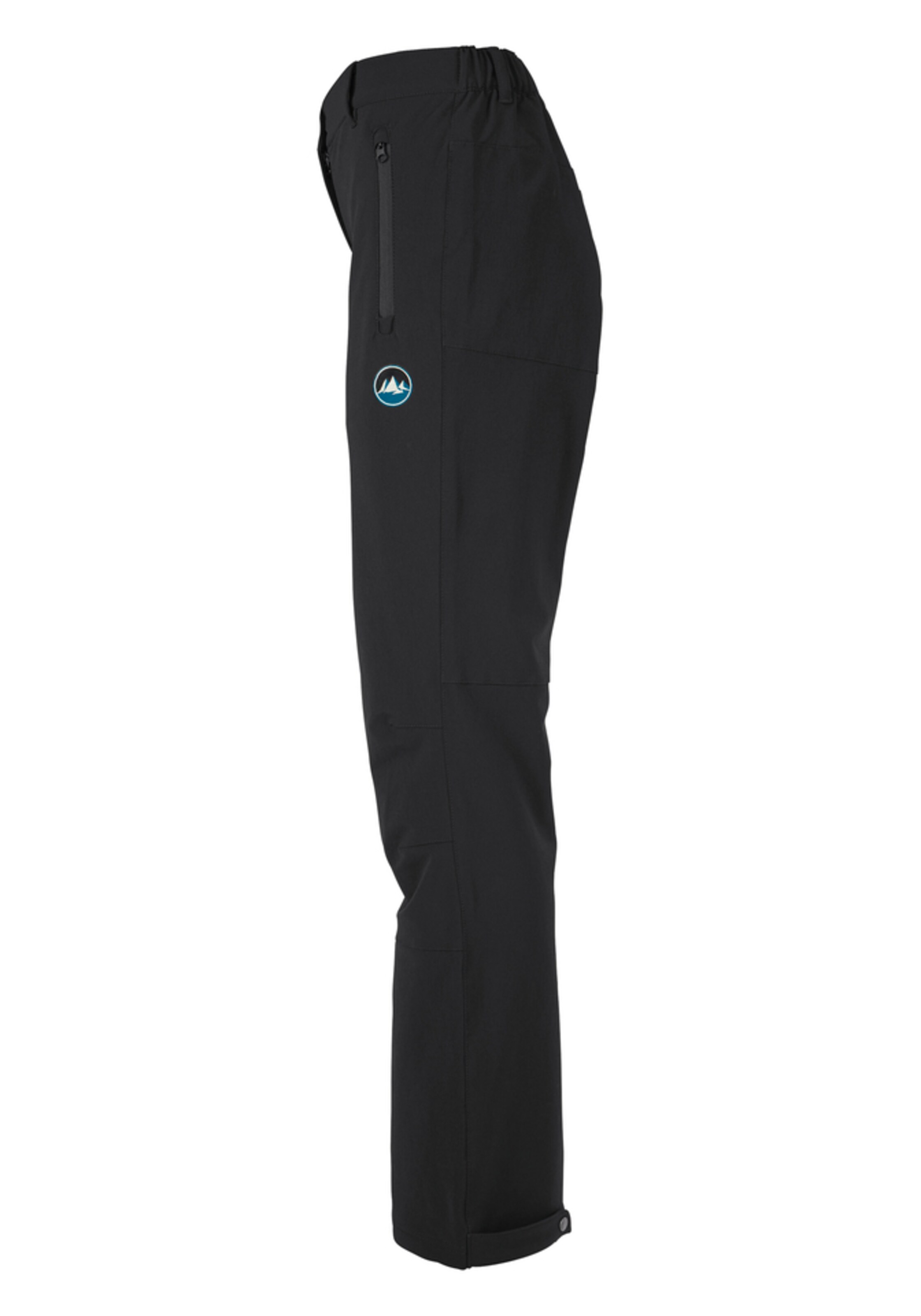 POLARINO Regular Funktionshose in Schwarz