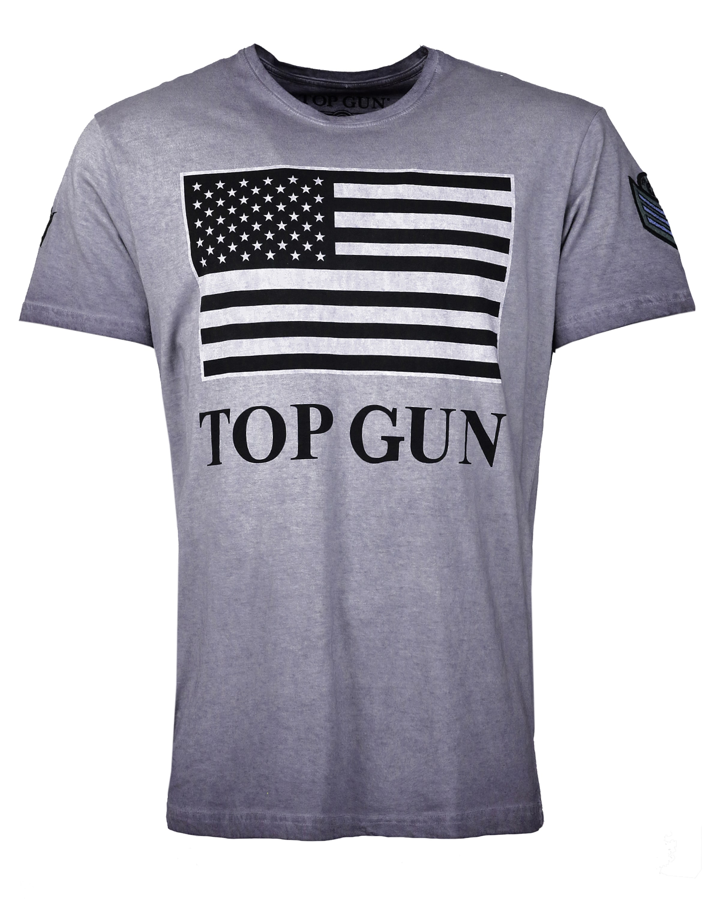 TOP GUN Shirt 'Search' in Blauw: voorkant