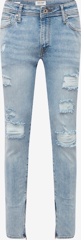 Slimfit Jeans 'LIAM ORIGINAL' de la JACK & JONES pe albastru: față