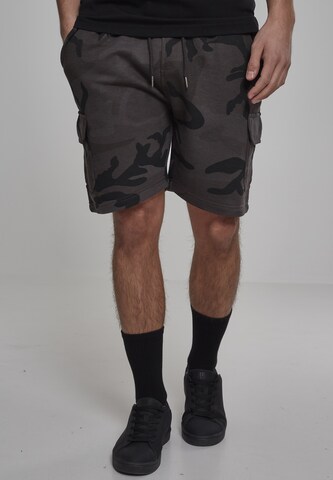 Urban Classics Regular Cargo Pants 'Terry' in Grey: front