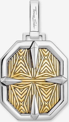 Thomas Sabo Kettenanhänger 'Kompass gold' in Silber