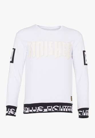 PLUS EIGHTEEN Sweatshirt in White: front