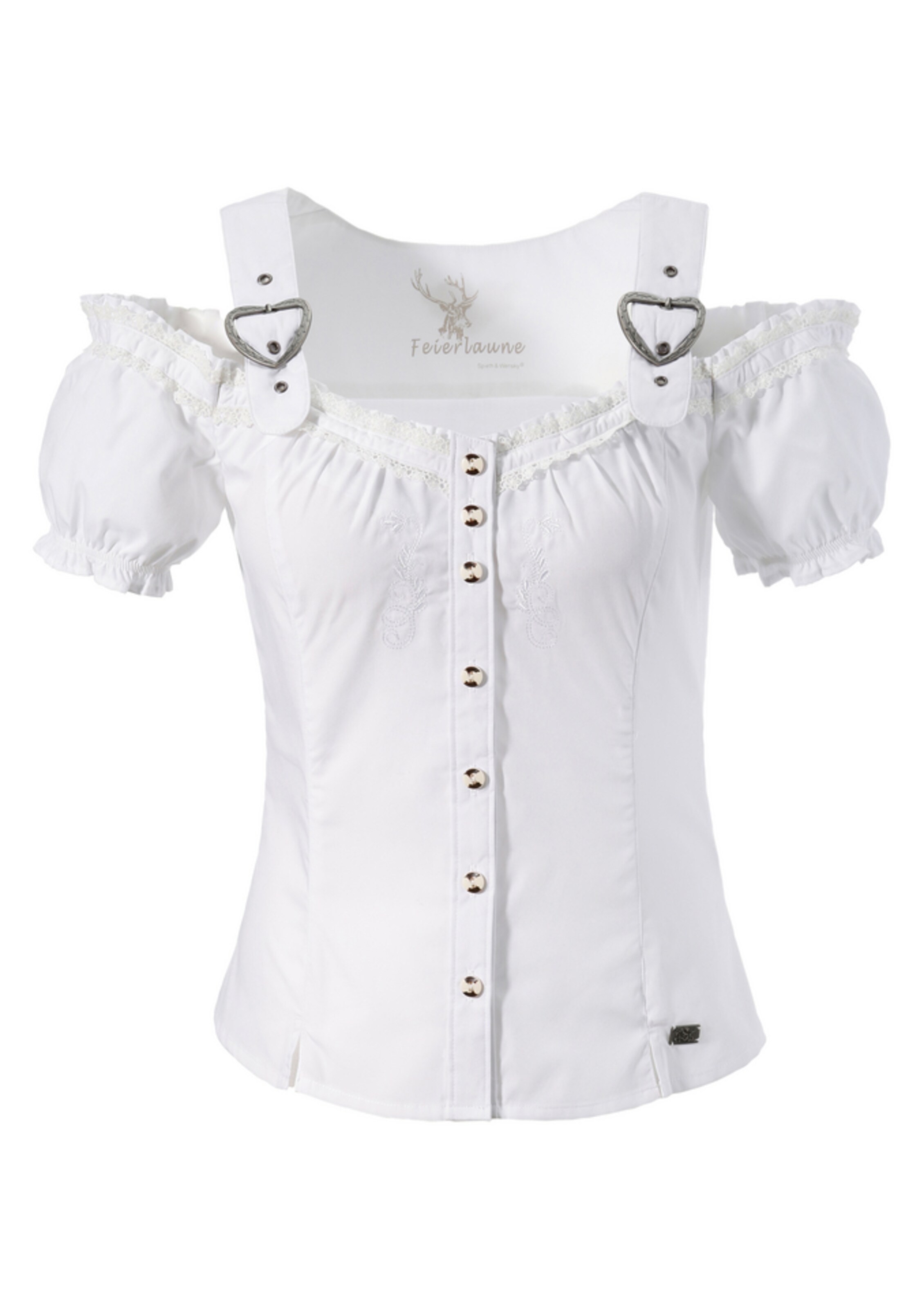 SPIETH & WENSKY - Trachtenbluse in weiß