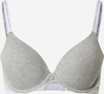 Calvin Klein Underwear Сутиен 'LIGHTLY LINED DEMI' в сиво: отпред