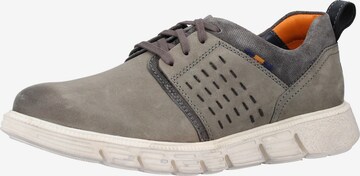 Chaussure de sport à lacets FRETZ MEN en gris : devant