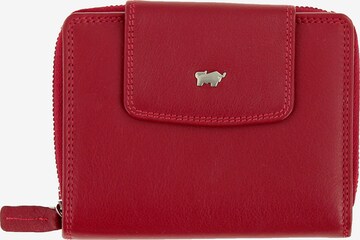 Braun Büffel Wallet in Red: front