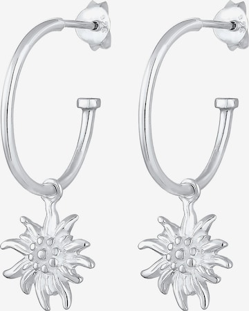 Boucles d'oreilles 'Edelweiss' ELLI en argent : devant