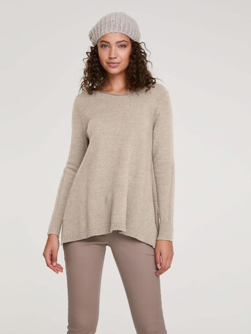 Pull-over heine en beige : devant