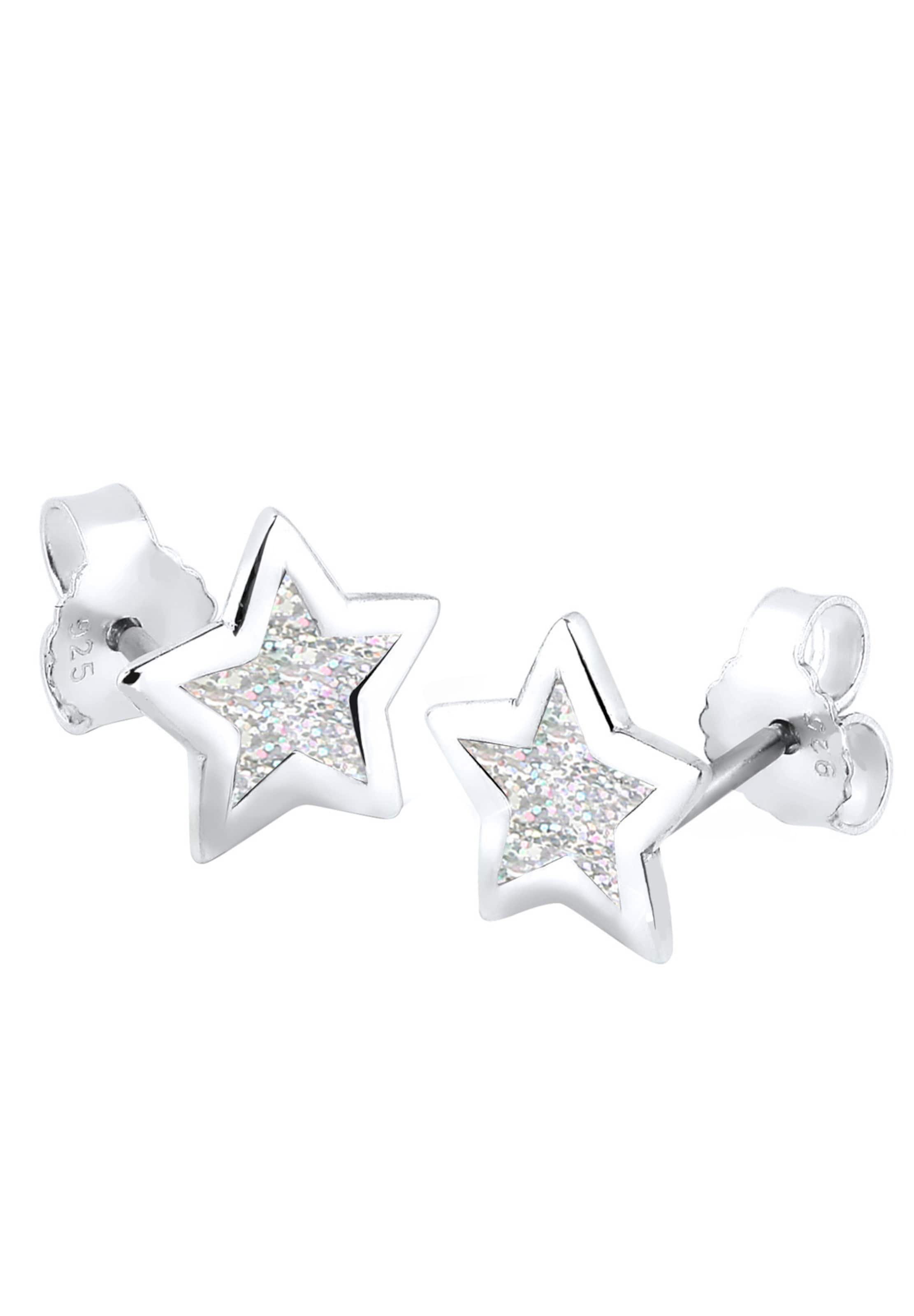 ELLI Oorbellen 'Sterne' in Zilver