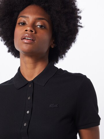 Maglietta 'Chemise' di LACOSTE in nero