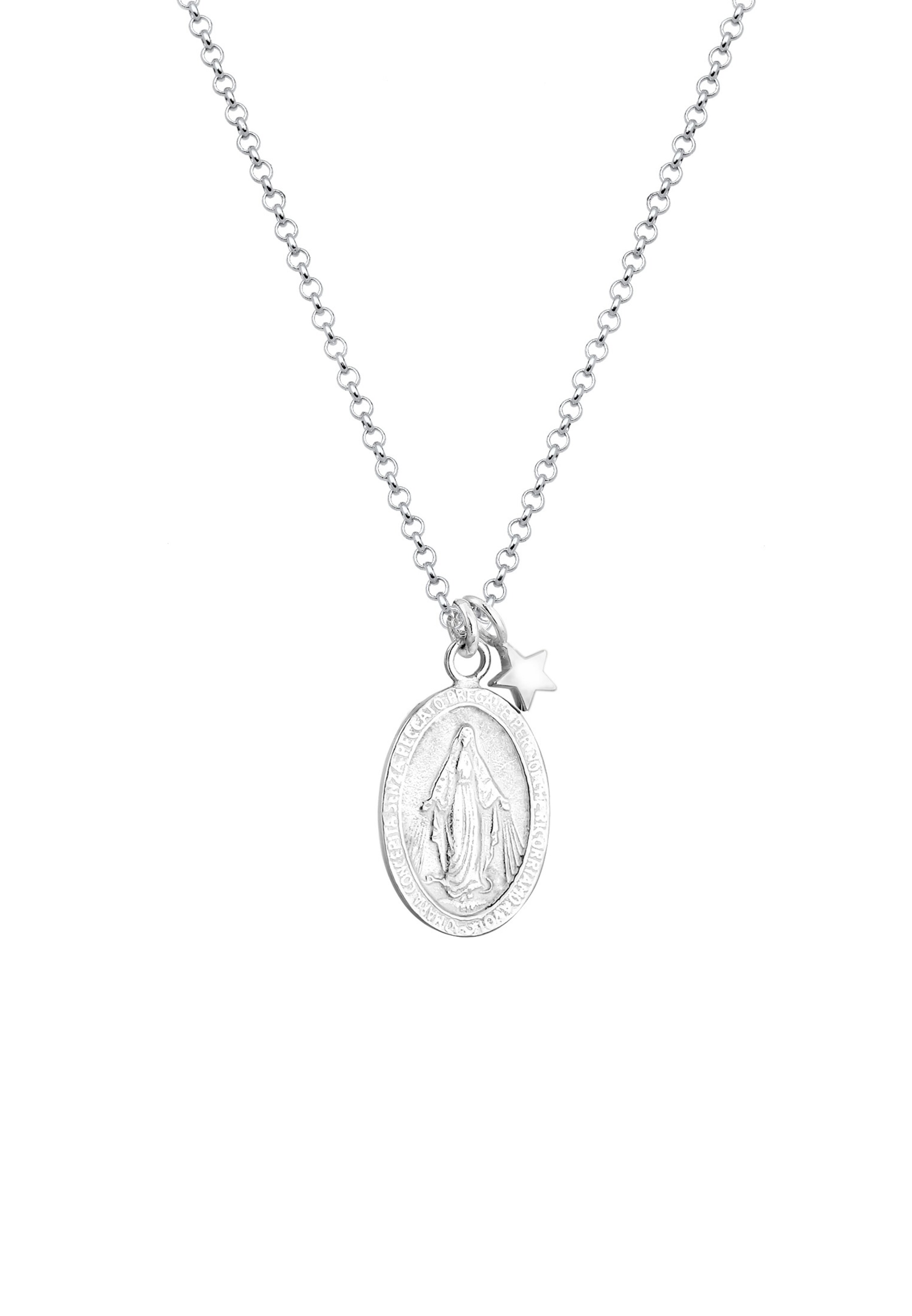 Chaîne 'Marienbild, Sterne' ELLI en argent