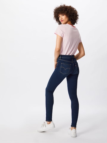 LEVI'S ® - Skinny Vaquero '720 Hirise Super Skinny' en azul: atrás