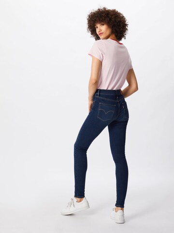 LEVI'S ® Skinny Jeans '720 Hirise Super Skinny' in Blauw: terug