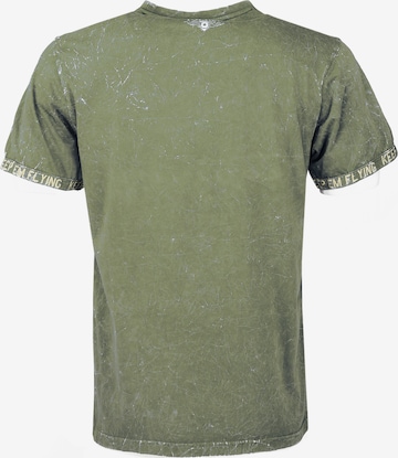 TOP GUN Shirt ' Insignia ' in Green