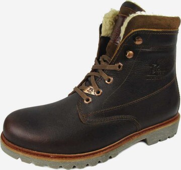 PANAMA JACK - Botas com atacadores em castanho: frente