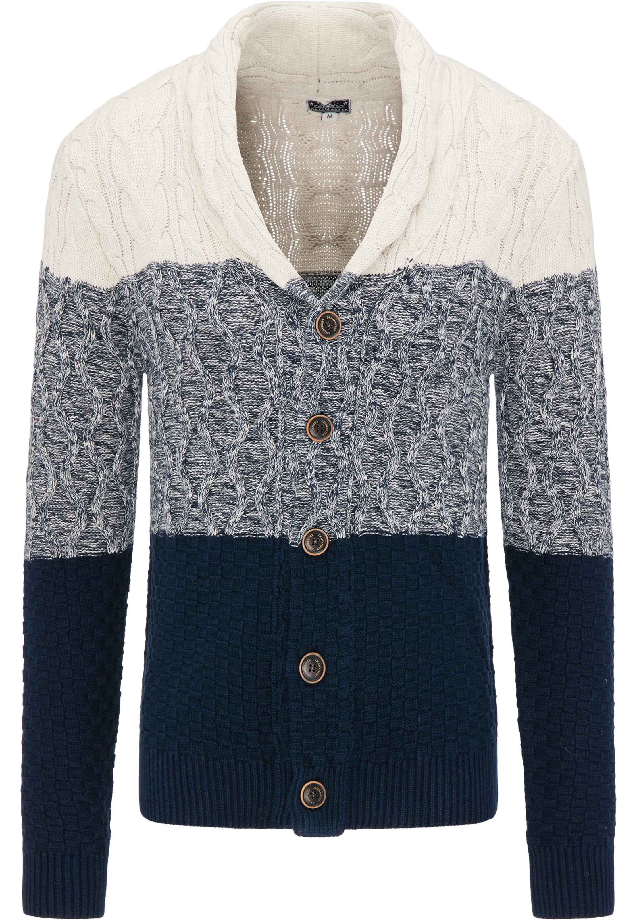 DREIMASTER - Gebreid vest in de kleur Wit