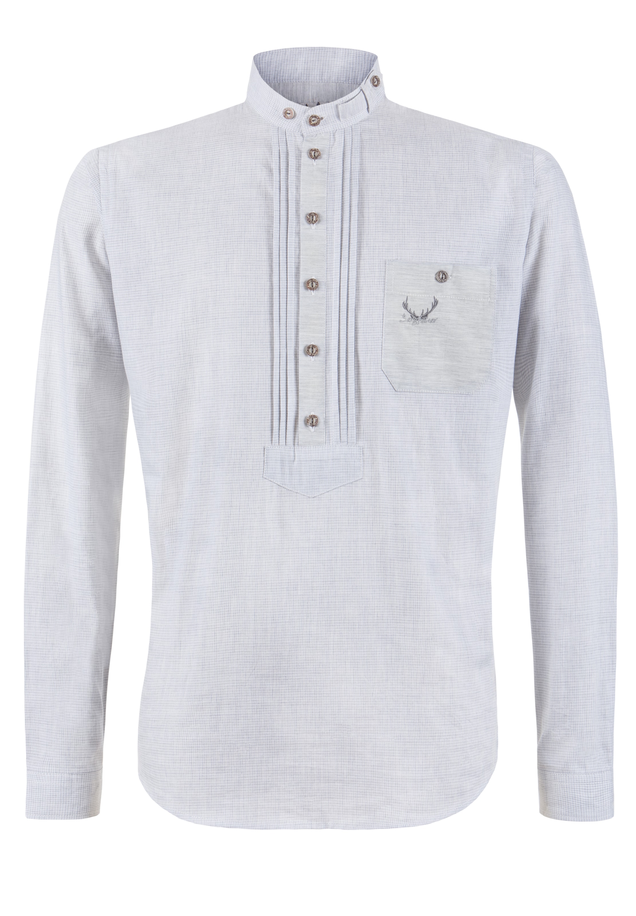 STOCKERPOINT Regular fit Traditional button up shirt in Grey: front
