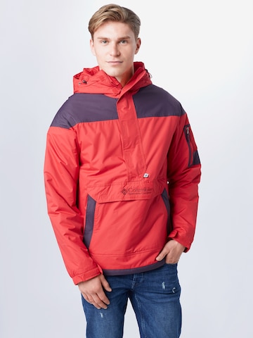 COLUMBIA - Regular Fit Casaco outdoor 'Challenger' em vermelho: frente