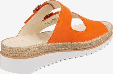 GABOR T-Bar Sandals in Orange