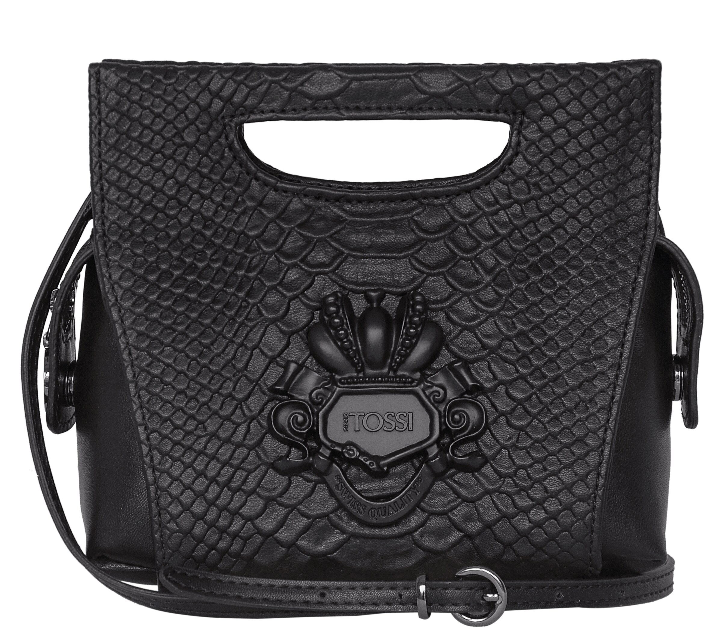 Silvio Tossi - Schultertasche in schwarz