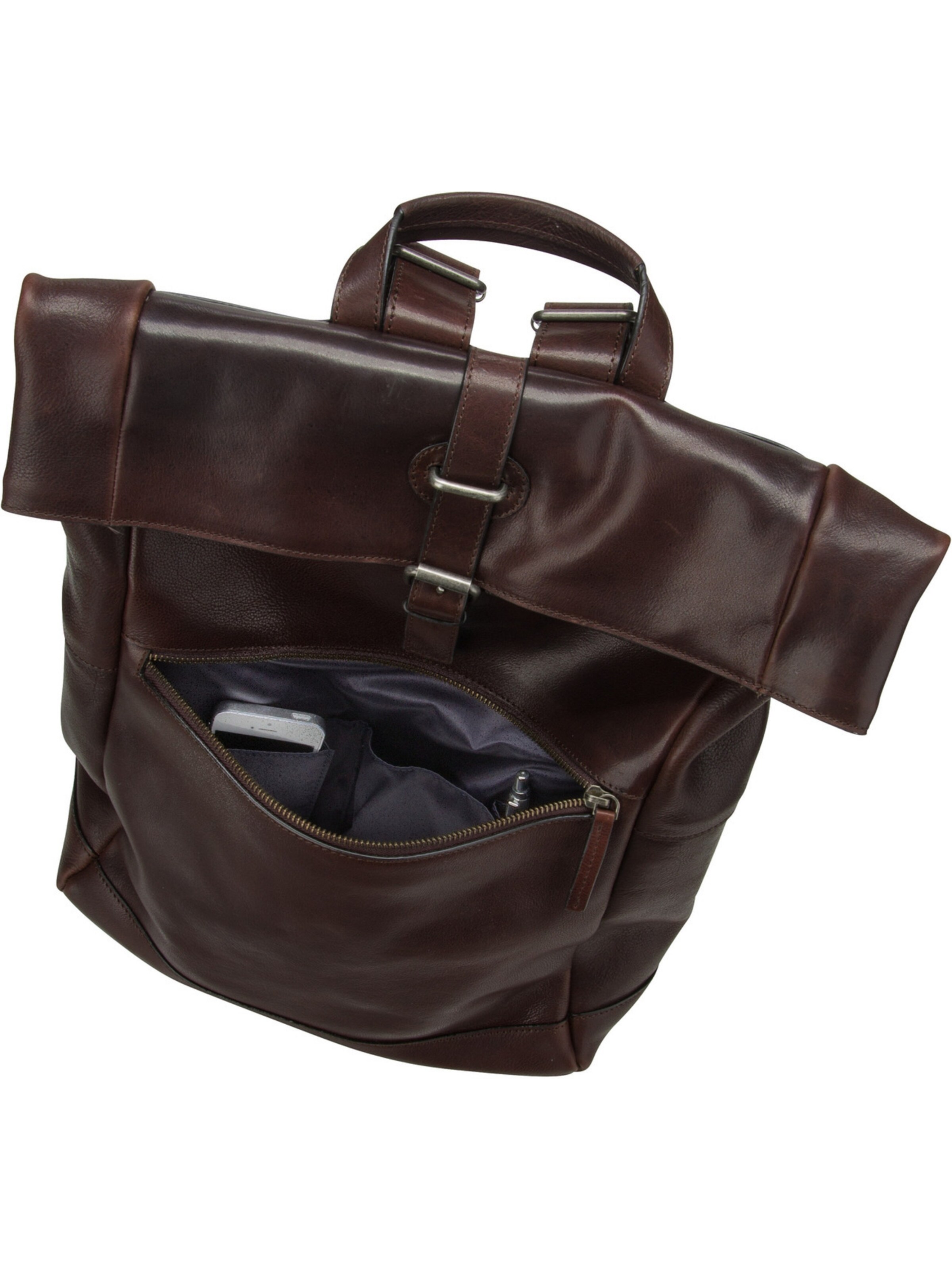 Borsa per laptop 'Roma' di LEONHARD HEYDEN in marrone