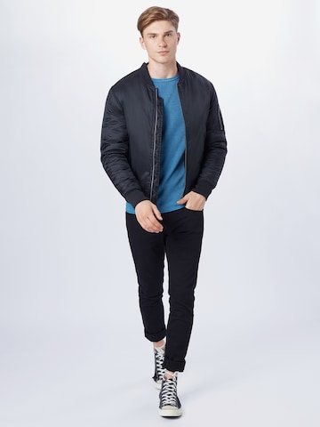 Key Largo - Regular Fit Pullover 'MST THOMAS' em azul