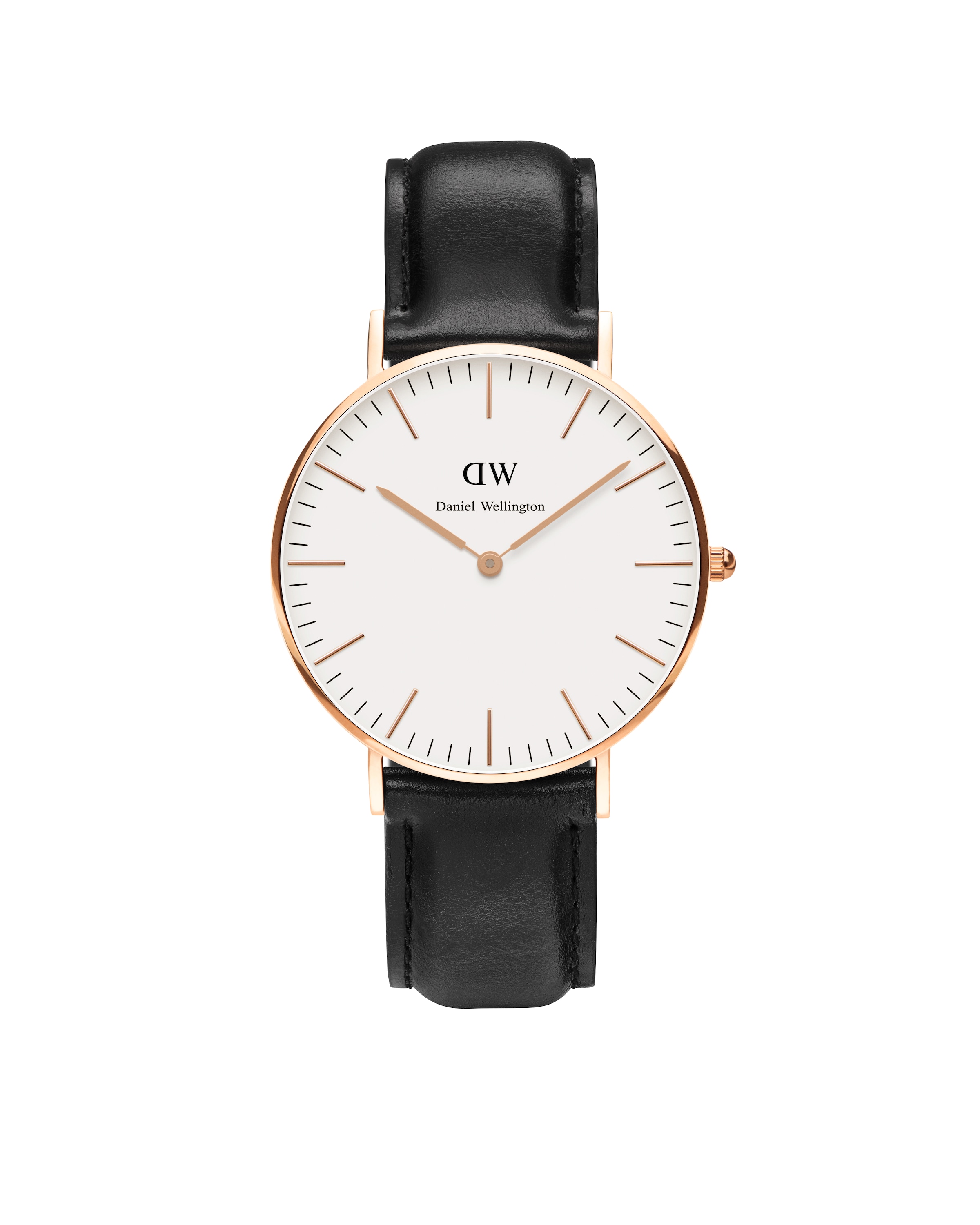 Daniel Wellington Analoogkell 'Classic Collection Sheffield', värv must: eest vaates