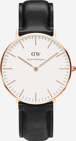 Daniel Wellington Analog Watch 'Classic Collection Sheffield' in Black: front